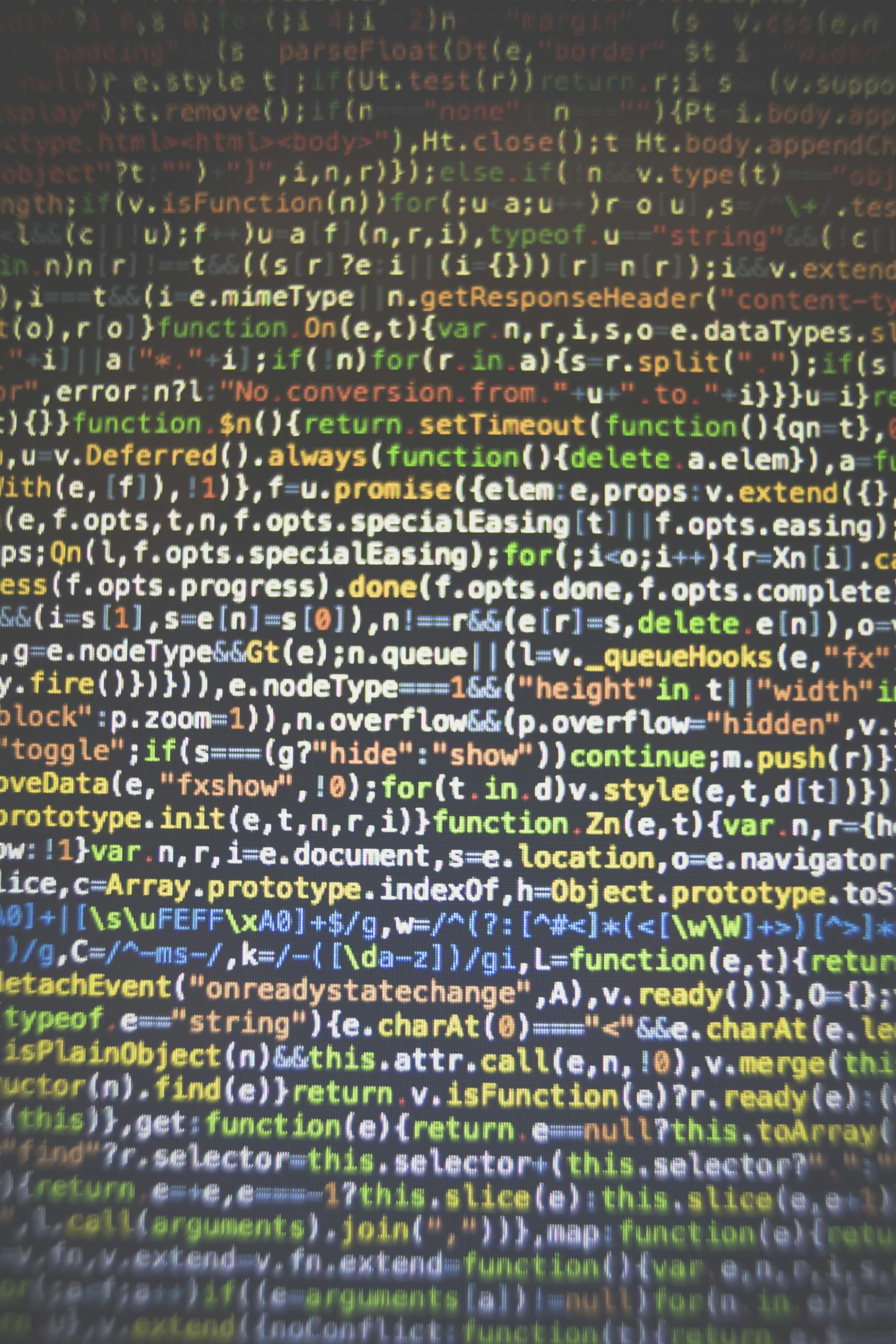 Vibrant code displayed on a computer screen showcasing programming and software development concepts.